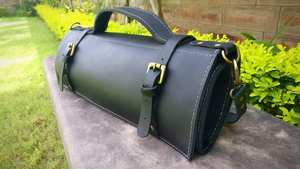 Premium Leather Knife <b>Roll</b> Kitchen Knife Holder Chef Culinary <b>Tool</b> Storage Travel Organizer Case LKR-0321 - Product Image 2