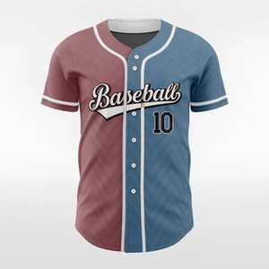 Camiseta de Béisbol Unisex de Manga Corta con Diseño de Bloques de Color, Transpirable, de Poliéster, con Botones al Frente, Número 10 Impreso, Corte Regular para Adultos - Product Image 3
