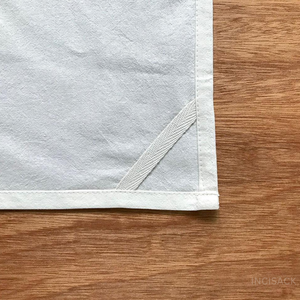Serviettes de cuisine blanches en coton compressé en balles, 28x28 pouces, ourlées, pour exportation en conteneur FCL, vente en gros - Product Image 5