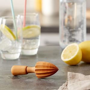 Presse-agrumes manuel en bois avec logo personnalisé, extracteur de jus d'orange et de citron pour bar et cuisine, vente en gros - Product Image 2