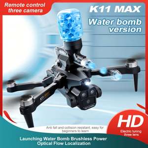 Drone RC K11 Max avec Canon à Eau, Caméra HD, Trois Caméras, Évitement d'Obstacles, Portable, VS E88 Pro UAV - Product Image 3