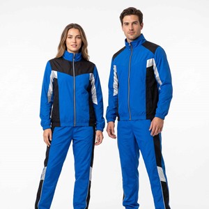 Custom logo Unisex Tracksuit 100% Polyester Nylon Waterproof Embroidered DTG Print Crop <b>Men</b> Sportswear Windbreaker <b>Jacket</b> Set - Product Image 5