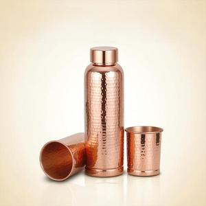 Botella de Agua Metálica con Diseño Floral, Tapa de Cobre y Juego de Tazas a Juego para Viaje - Product Image 6