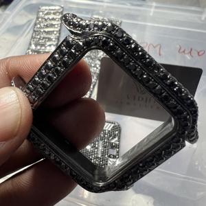 Pendentif Hip Hop personnalisé en or rose et or blanc, serti de moissanite VVS taille ovale en argent 925, cadeau unisexe - Product Image 5