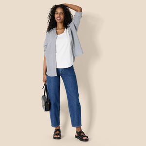 Camiseta sin mangas básica acanalada para mujer, suave, transpirable, de algodón, informal, de verano, para fitness y yoga, ropa al por mayor - Product Image 4