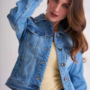 Chaqueta de Mezclilla Acolchada para Mujer, Color Azul Invierno, Logotipo Personalizado, Transpirable, Impermeable, Precio al por Mayor, Tallas Grandes - Product Image 2