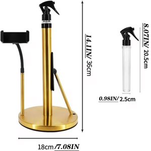 1. Supporto Pieghevole per Telefono in Acciaio Inossidabile 31, Braccio Regolabile a 360 Gradi, Porta Rotolo di Carta Igienica con Fissaggio Rapido in 2 Minuti - Product Image 3
