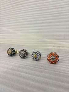 Tiradores de Cerámica Pintados a Mano, Pomos Decorativos para Gabinetes, Manijas Artísticas Únicas para Muebles, Pomos de Cerámica Premium - Product Image 3