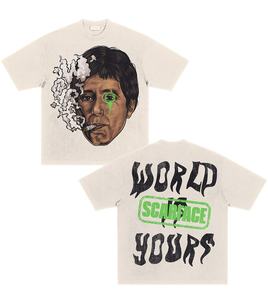 Camiseta de cuello redondo de alta calidad para hombre, camiseta de manga corta de lujo con patrón sólido, tela de Jersey, serigrafía, precio de fábrica al por mayor - Product Image 3