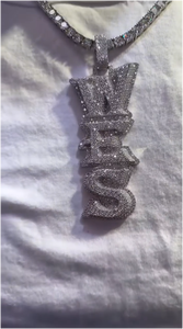 จี้เพชร GRA Certificate รับรองคุณภาพ  แบบกำหนดเองได้  สำหรับทุกเพศ  สไตล์ฮิปฮอป  พร้อมตัวอักษรชื่อ  เงินแท้ 925  ประดับเพชรเต็มเม็ด  VVS  สำหรับแร็ปเปอร์  เพชรโมอิสซาไนต์ - Product Image 2