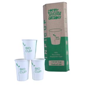 Vasos de papel biodegradables con revestimiento de PLA, compostables, ecológicos, para bebidas frías, smoothies, café helado, jugos. - Product Image 1