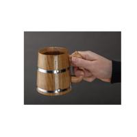 Mug à café en bois de style vintage, écologique, fait main, pour thé et bière, ustensile de cuisine tendance, décoration de table