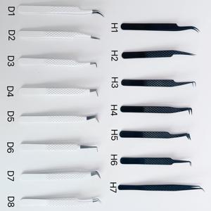 Professional Stainless Steel Tweezers Set H1 H7 D1 D8 Straight Flat Pointed Tip Cuticle Cutter Luxury <b>Nail</b> <b>Tool</b> Finger Use Adult - Product Image 3