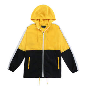 Chaqueta Cortavientos de Nailon Ligero de Corte Holgado con Cremallera Completa, Estilo Piloto Universitario, Larga y Alta, con Logotipo Personalizado - Product Image 3