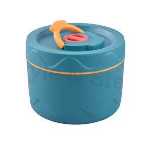 Boîte tiffin pour bureau Boîte à gâteaux ronde Conteneur avec fourchette Boîte à lunch au prix de gros - Product Image 1