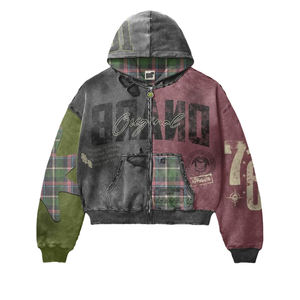 เสื้อฮู้ดดี้พิมพ์ลายดิจิตอลสไตล์วินเทจ โลโก้สั่งทำได้ ทรงโอเวอร์ไซส์ ผ้าฟลีซ ใส่ได้ทั้งชายหญิง สีพื้น เรียบง่าย มีสไตล์ เหมาะสำหรับฤดูหนาว - Product Image 1