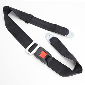 Cinturón de Seguridad de 2 Puntos de Diseño Deportivo, Cinturón de Seguridad Simple de 2 Puntos para Asiento de Pasajero de Autobús, Hecho de Poliéster, Cinturones de Seguridad para Automóviles - Product Image 4