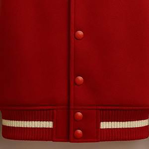 <b>Men's</b> Red <b>White</b> Varsity <b>Jacket</b> custom Embroidered casual Style Baseball Bomber Coat Regular Fit Autumn Wear <b>men</b> varsity <b>jacket</b> - Product Image 3