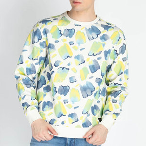Sweat-shirt classique pour homme en coton mélangé, col rond et poignets côtelés, idéal pour les voyages et le quotidien. - Product Image 1