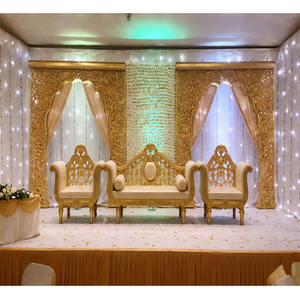 Panel de Fondo para Bodas del Sur de la India, Conjunto de Sofá para Escenario, Material de Fibra Duradero, Tamaño Personalizado, Entrega Rápida - Decoración para Bodas del Sur - Product Image 1