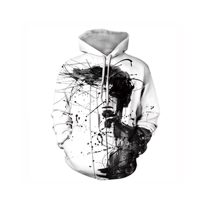 Sweat à capuche décontracté pour femme grande taille, 100 % coton, écologique, avec logo sur le devant, manches longues, respirant, été - Product Image 1