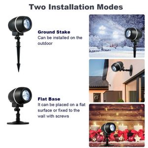 Outdoor Waterproof Christmas <b>LED</b> Projector <b>Lights</b> with Remote <b>Control</b> Holiday Season Snowflake Decorations - Product Image 4