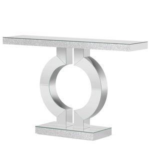 Consolle Moderna ed Elegante con Specchio, Spazio Espositivo per Divano e Area di Stoccaggio - Product Image 5