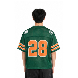 Maillot de football américain personnalisé en gros, maillot de sport en mesh, entièrement imprimé par sublimation, coupe oversize - Product Image 2