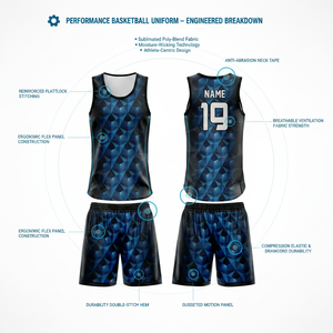 Spandex Polyester Customized Player Team Name Number Printed Basketball Match Uniform Solid Plain Color Plus Size Uniform - Product Image 2