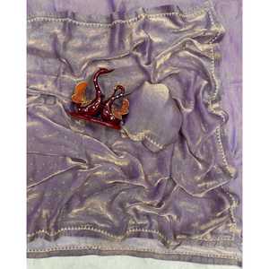 Magnifique saree de travail en diamant Jarkhan original pour les robes de soirée et de cocktail - Product Image 2