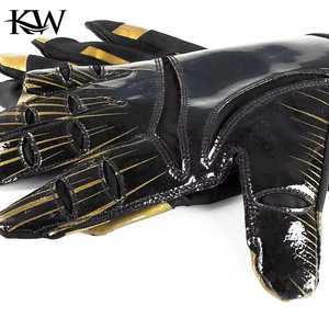 Gants de football américain personnalisés pour receivers avec grip en latex, protection UV imperméable et sangle de poignet réglable - Product Image 5