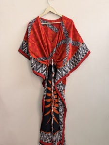 New Arrival Wholesale Lot Silk <b>Kaftan</b> Dress Long <b>Kaftan</b> Upcycle Silk <b>Summer</b> <b>Kaftan</b> Beach Dress for Women - Product Image 5