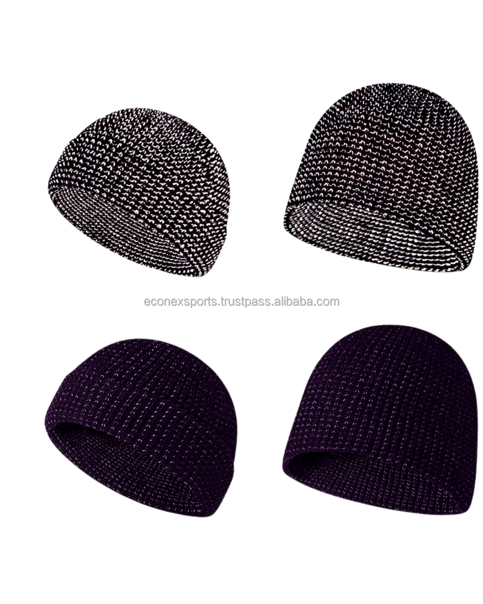 Econex Sports High Quality Knit Beanies for Winter Custom Logo Skull Caps Unisex Warm Hat Wholesale Factory Direct Production