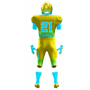 Maillot de football américain grande taille en gros, 100 % polyester, respirant, séchage rapide, léger, avec logo personnalisé, manches courtes - Product Image 6