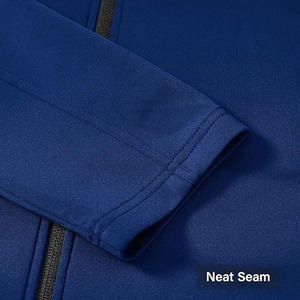Survêtement technique bleu cobalt pour homme – Ensemble athlétique haut de gamme deux pièces avec capuche zippée intégrale pour l'entraînement - Product Image 6