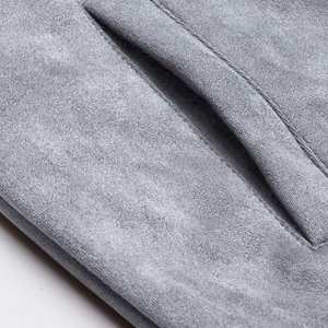 Veste en daim de chèvre pour homme, style luxe, haute couture, personnalisable, MOQ, vente flash, design professionnel, veste en cuir suédé pour homme - Product Image 5