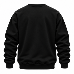 Suéter de punto para hombre, cuello redondo, color rojo sólido, informal, manga larga - Product Image 6