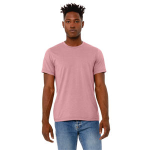 T-shirt personnalisé pour homme, coupe ample, en mélange polyester/coton, style oversize, pour l'exercice musculaire, épaules tombantes, devant uni - Product Image 1