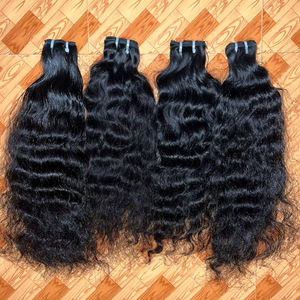 Lots de Cheveux Indiens du Sud Double Drawn Non Traités Lisses Ondulés Bouclés - Product Image 1