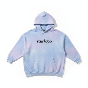 เสื้อฮู้ดดี้โอเวอร์ไซส์ ลายมัดย้อมไล่สี  โลโก้สั่งทำพิเศษ กระเป๋าหน้า  ลำลอง ใส่ได้ทั้งชายหญิง  ทรงพอดีตัวสำหรับฤดูใบไม้ร่วง  ผ้าฝ้ายเฟรนช์เทอร์รี่ - Product Image 1