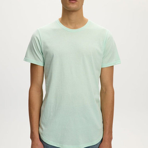 Camiseta de manga corta de algodón de punto grueso con efecto desgastado y lavado a la piedra, estilo urbano, corte regular, personalizada para hombre, verano 2026 - Product Image 4