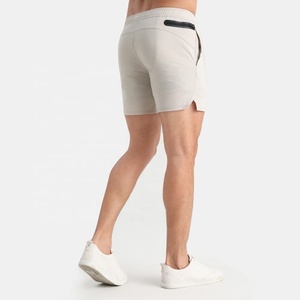 Custom logo Mens Workout Athletic Cargo Shorts Front Logo Spandex/Polyester Canvas Fabric Quick Dry Mid Waist Drawstring Closure - Product Image 4