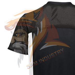 Maillot de football américain personnalisé pour adultes, haute qualité OEM, respirant, 100 % polyester, nom et numéro imprimés. - Product Image 4