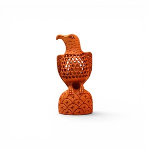 Figurine d'aigle en bois sculptée à la main, statue d'aigle, objet décoratif en bois, sculpture animale décorative, décoration d'intérieur, article cadeau - Product Image 2