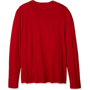 T-shirt en tricot à manches longues pour homme, couleur unie, col rond, coupe ajustée, vêtements décontractés - Product Image 3