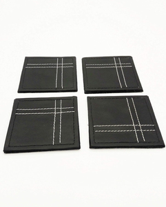 Highest Demanding Premium Selling Genuine Leather Made <b>Mats</b> & Pads New Design Leathers Square <b>Table</b> <b>Mat</b> In Low MOQ - Product Image 5