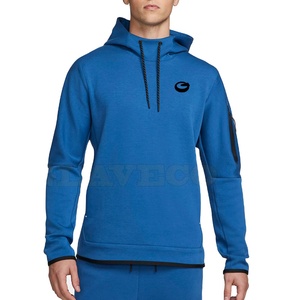 Custom Logo Wholesale Men's Hoodies-High Quality Cotton Blend Solid Winter Casual Fleece Hoodies Cheap Price - Product Image 1