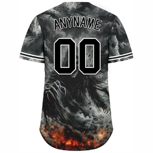 Maillot de baseball personnalisé par sublimation, vêtements de sport à séchage rapide pour les entraînements, les matchs et les compétitions - Product Image 4