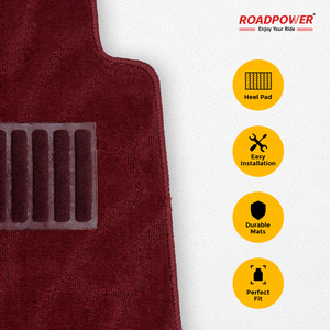 Alfombrillas ROADPOWER (RP-MAT-HILUX) 3 Piezas para Hilux Color Granate, Alfombrillas de Primera Calidad con Revestimiento Antideslizante para Todas las Estaciones - Product Image 6