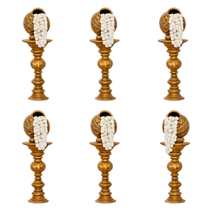 Decoración de Escenario para Bodas Modernas del Sur de la India, Diseño Lujoso en Dorado, Ligero, de Fibra de Vidrio, Fabricante y Exportador de Decoración para Bodas de Tendencia - Product Image 6